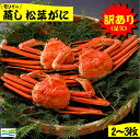 【ふるさと納税】先行予約 訳あり 鳥取県産 蒸し松葉がに(2～3枚) 足欠け 冷蔵【23-050-001】モリイ食品 松葉ガニ かに カニ 蟹 松葉かに 海鮮 海の幸 ズワイガニ 鳥取県産 鳥取県 米子市 送料無料【R6年11月中旬～12月上旬の発送】