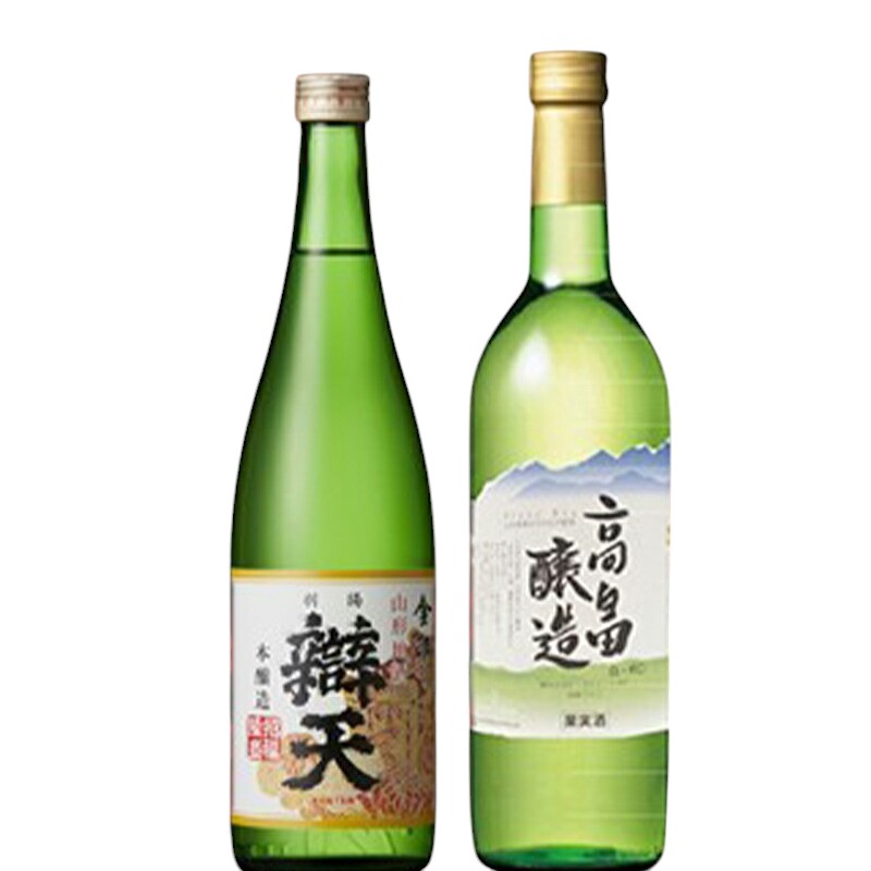 【ふるさと納税】日本酒 ワイン セット 辯天 金印 本醸造 高畠醸造 白 辛口 各720ml 2本 [tk06ayt180136 山形県 高畠町 小田部商店] 白ワイン お酒 酒 飲み比べ
