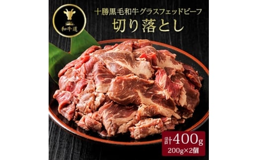 ＜毎月定期便＞十勝姫切り落とし 400g 国産 黒毛和牛 グラスフェッドビーフ全12回【4071601】