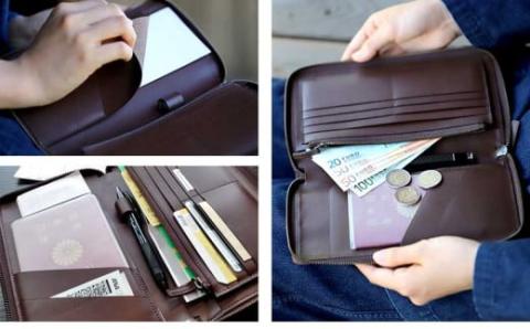 虎竹パスポートケース