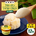 【ふるさと納税】【乳・卵不使用】豆腐屋のフローズンソイヨーグルト ゆず風味 12個 糸島市 / 高取食品 ヨーグルト アイス ジェラート[AHG012]