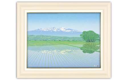 版画 「爽気 鳥海山」 クリーム額縁 リミテッドエディション | 版画 セリグラフ