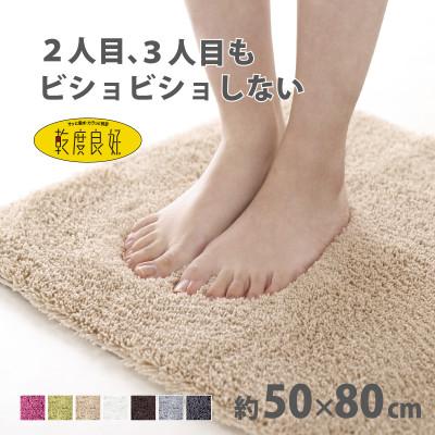 ふるさと納税 海南市 乾度良好 Dナチュレ バスマット 約50×80cm ベージュ 吸水速乾 裏面すべり止め加工