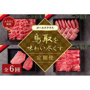 991.【 和牛 セレブ（鳥取 和牛 定期便：6回）】ゴールドクラス | 牛肉 すき焼き ステーキ しゃぶしゃぶ 焼き肉 焼肉