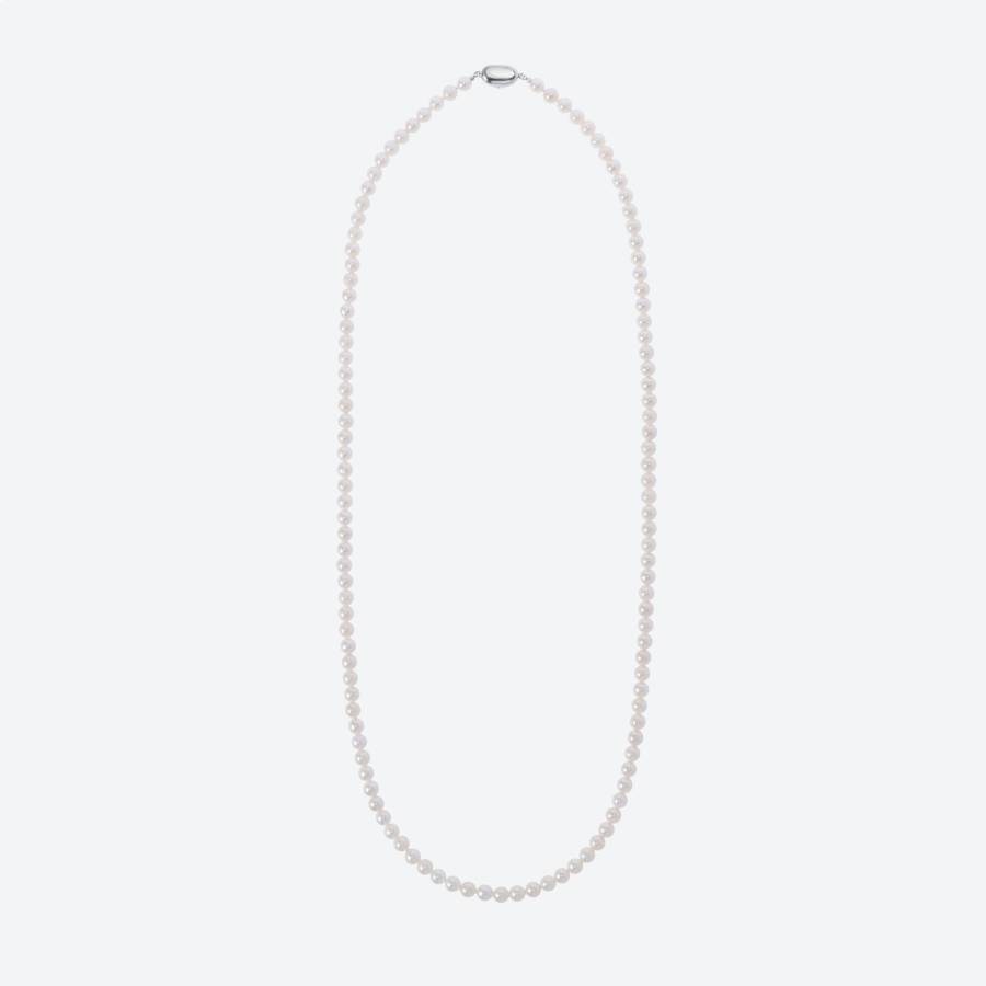 アコヤパール　ロングネックレス80cm（白）(MKhp-009)