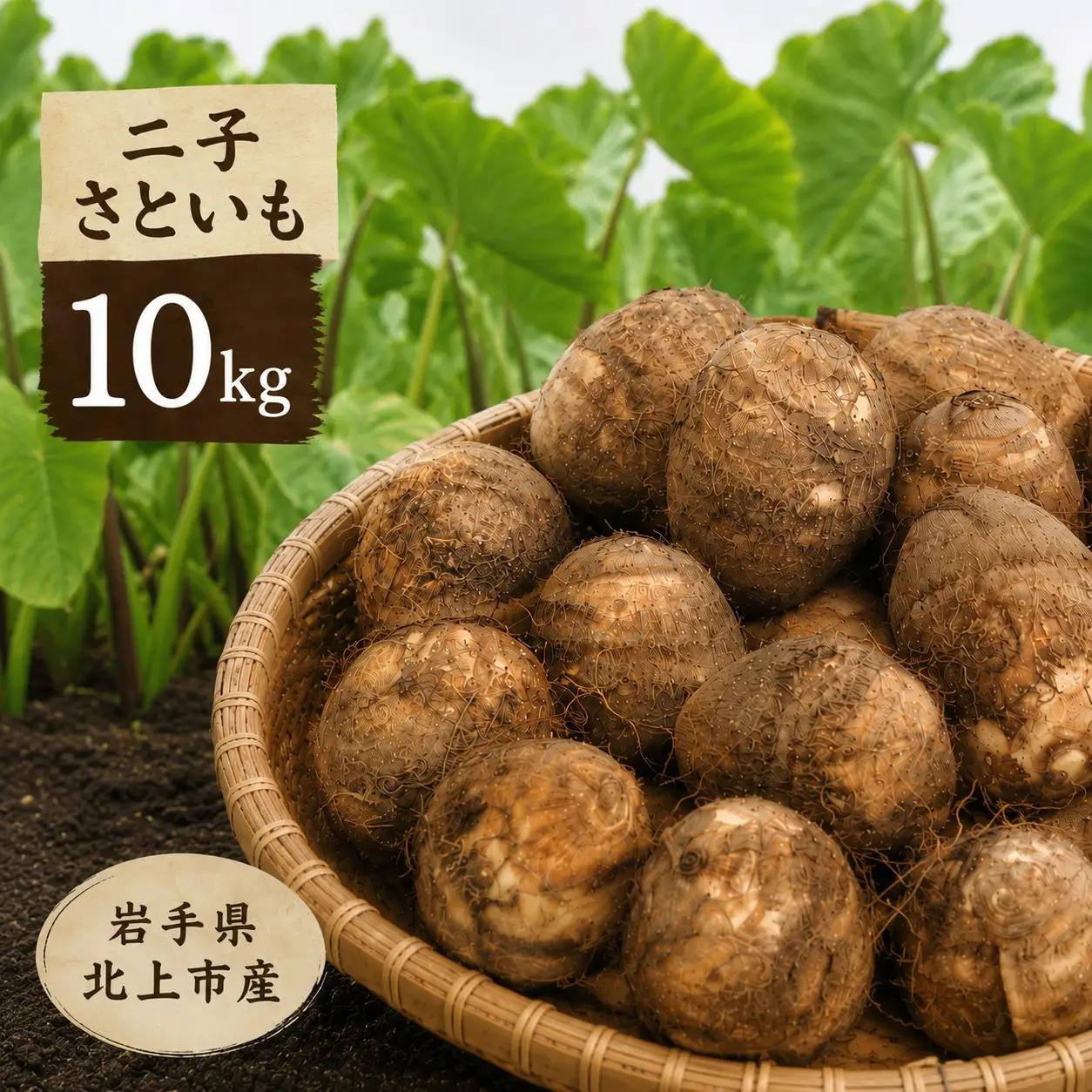 さといも 10㎏  2L・3L サイズ! 【予約受付 R8年産10月発送予定 】秋の味覚 北上市二子産 岩手県 北上市 I0078