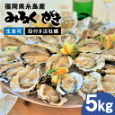 【ふるさと納税】みるくがき 5kg ◆生食可 から付き 活牡蠣 ≪糸島≫【豊久丸】ブランド/カキ/牡蛎[AEJ006] 23000円