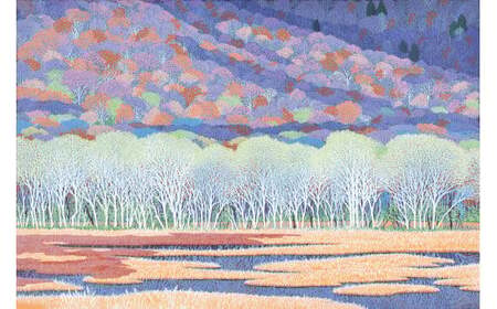 版画 「萌樹」燻金額縁 | 版画 セリグラフ