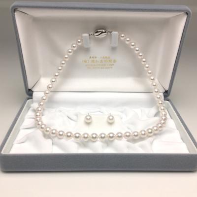ふるさと納税 志摩市 アコヤ真珠ネックレス・イヤリングセット  7.0〜7.5ミリ　ホワイト・ホワイトピンク系高品質パール |  | 02
