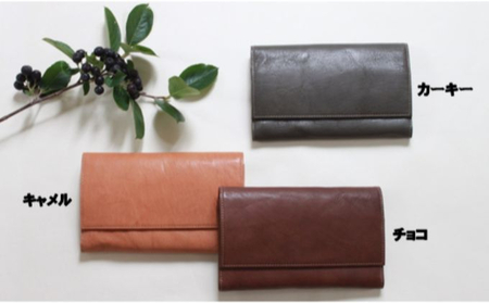 オイルヌメゴート （山羊）革（キャメル）革製品 革 レザー ハンドメイド 革小物 雑貨 財布 革財布 長財布