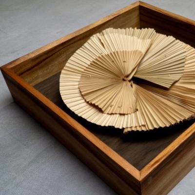 ふるさと納税 伊平屋村 クバの額装KUBANOHOSHI(黒木目)Sサイズ |  | 01