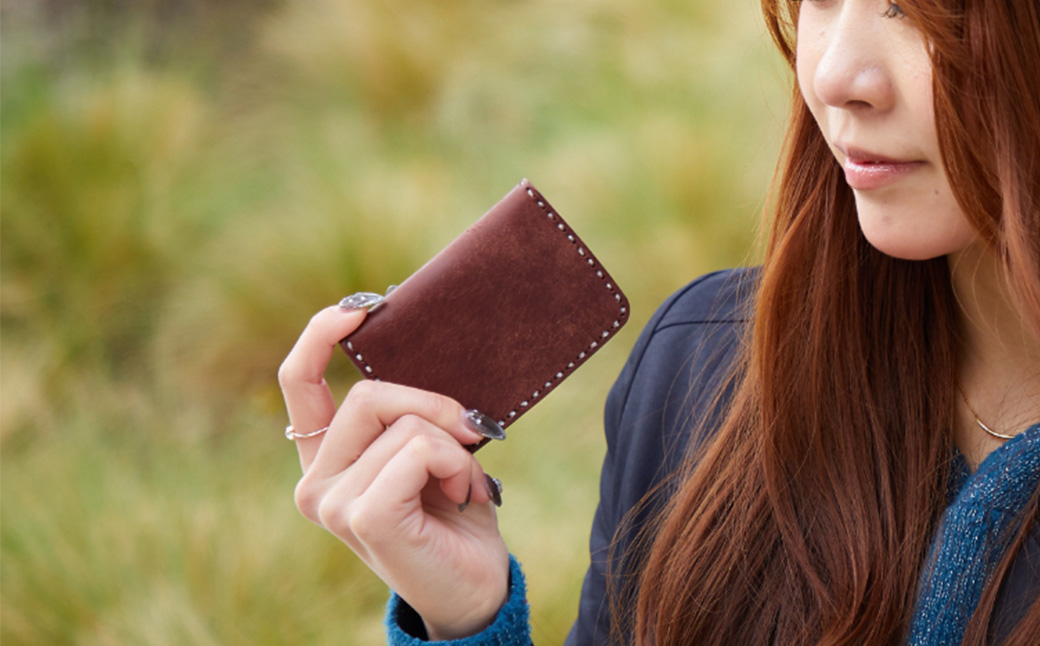 豊岡財布 haaki Leather コインパース HLW304 / チョコラート / コインケース 小銭入れ カード入れ 手のひらサイズ 財布 サイフ ブランド 牛皮革 プエブロレザー 革 メンズ 