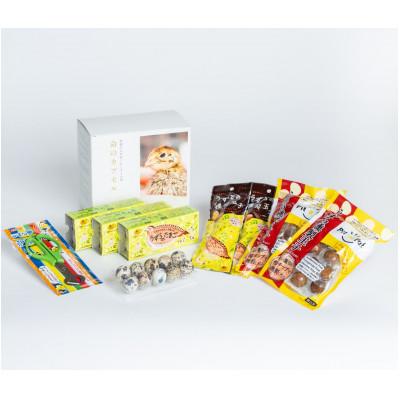 ふるさと納税 湖西市 うずらぼっくす　命のカプセル〈うずら生卵・うずら燻製玉子2種・殻割ハサミ〉