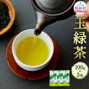 【ふるさと納税】玉緑茶 100g×3本 合計300g 熊本県相良村産 緑茶 日本茶 お茶 茶葉 生田製茶 九州産 国産 送料無料