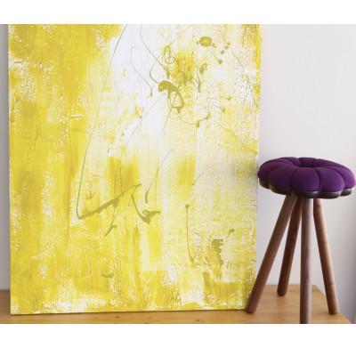 ふるさと納税 大川市 monaca stool・wood bace:kiku【紫/ウォールナット/高さ45cm】 |  | 02