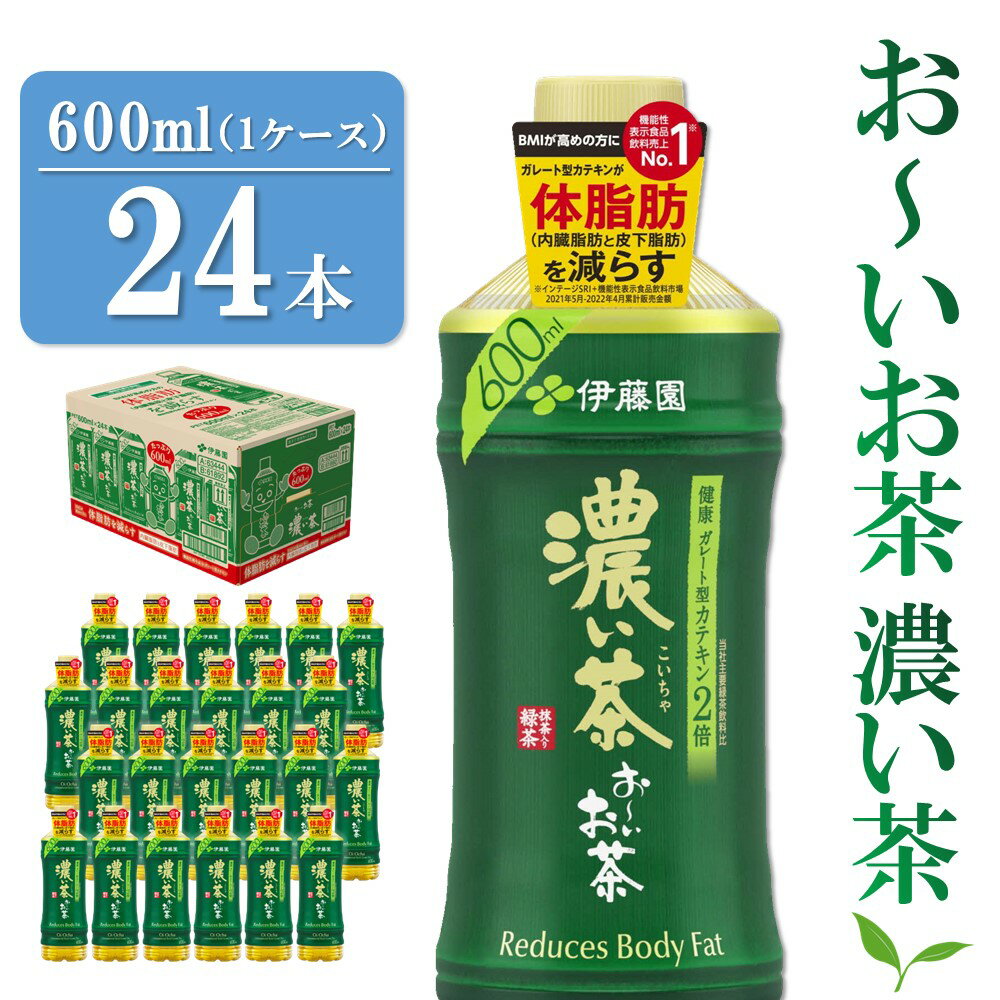 【ふるさと納税】おーいお茶濃い茶 600ml×24本(1ケース)【伊藤園 お茶 緑茶 濃い 渋み まとめ買い 箱買い ケース買い カテキン 2倍 体脂肪】K071019