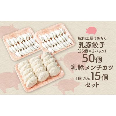 ふるさと納税 福智町 乳豚 餃子50個&メンチカツ15個セット |  | 01