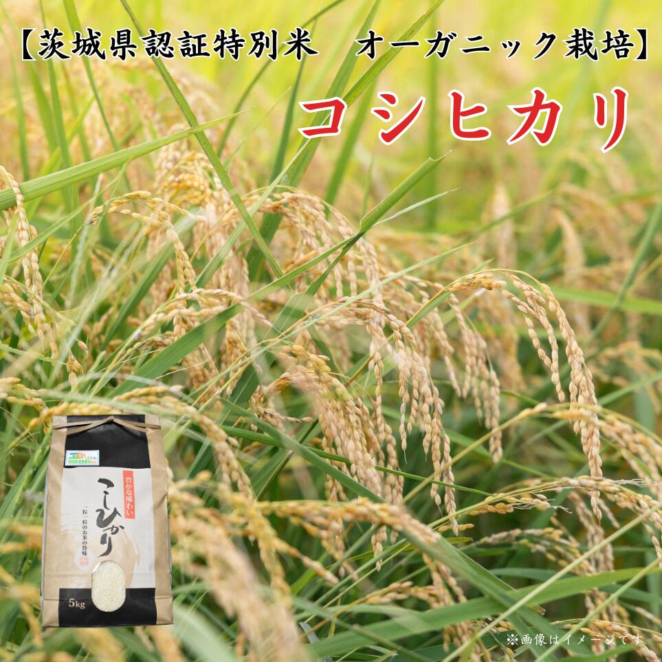 【ふるさと納税】《 令和7年産 》コシヒカリ【茨城県認証米／オーガニック栽培】 ／ 米 こめ コメ お米 おこめ コシヒカリ こしひかり 茨城県認証米 オーガニック 新米 白米 玄米 ごはん 令和7年 新米 5kg 10kg 送料無料