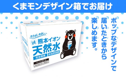 熊本イオン純天然水 ラベルレス 2L×10本 《3-7営業日以内に出荷予定(土日祝除く)》2l 水 飲料水 国産 天然水 くまモン ---fn_gfrst10_23_4500_10i_ni_u---