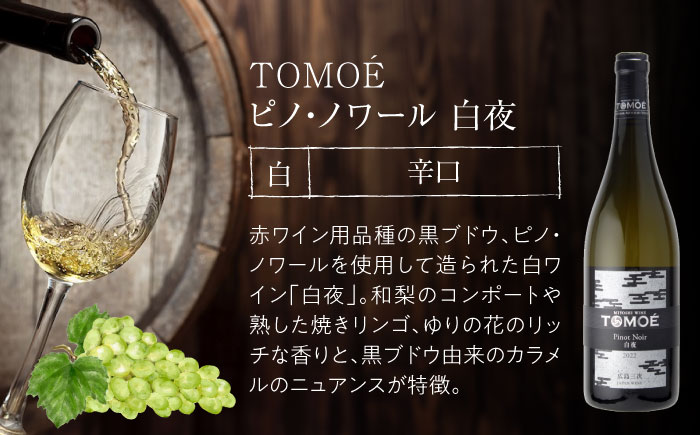 白ワイン TOMOE 白夜 ワイン ピノ・ノワール 750ml×3本 三次ワイナリー 白 受賞 ギフト 広島 人気 ディナー ランチ パーティー 酒 わいん 三次市 / 広島三次ワイナリー [APAZ
