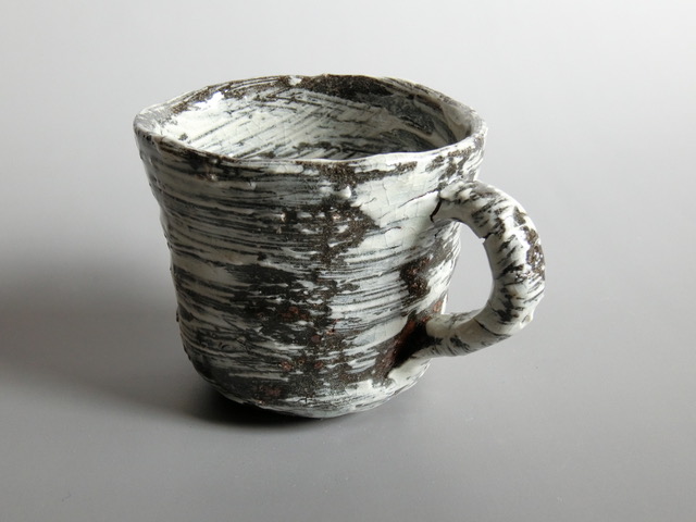 【唐津焼】中川自然坊窯 刷毛目唐津 マグカップ