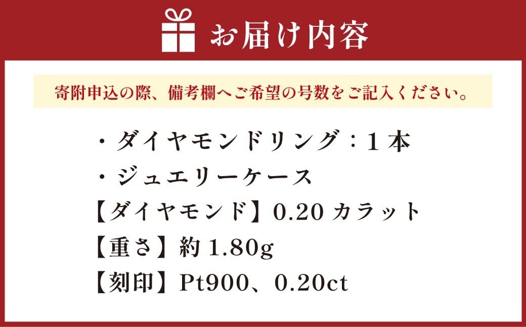 プラチナダイヤモンドリング ハーフエタニティーリング 0.20カラット 【AW-1163/00139】