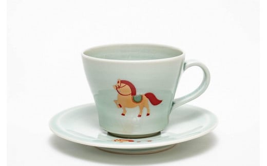 大堀陶胎漆器　コーヒーカップ　ソーサー付き