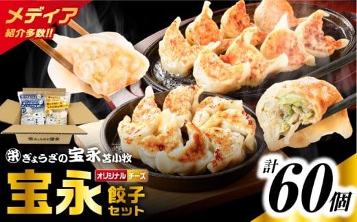 【ぎょうざの宝永】宝永餃子375g（15個入）×2袋＆チーズ餃子375g（15個入）×2袋セット 合計1.5kg　T004-002