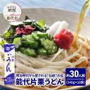 【ふるさと納税】うどん 能代片栗うどん 240g(約3人前)×10束 麺 乾麺 鍋 冷たい 温かい ざるうどん 鍋の締め　お届け：ご入金確認後、2週間から1ヶ月程でお届けします。