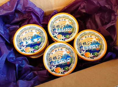 秋澤園謹製☆ジェラート☆箱根の冷涼な風と湘南の風が創り出した、果実６０％以上の贅沢なオトナのデザート。【ジェラート 秋澤園 オトナのデザート 清見オレンジ 湘南ゴールド キウイフルーツ ブルーベリー 