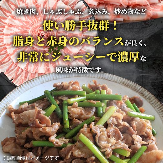 i998 鹿児島県産 黒豚 バラスライス (計1.2kg・600g×2パック) 【スターゼン】