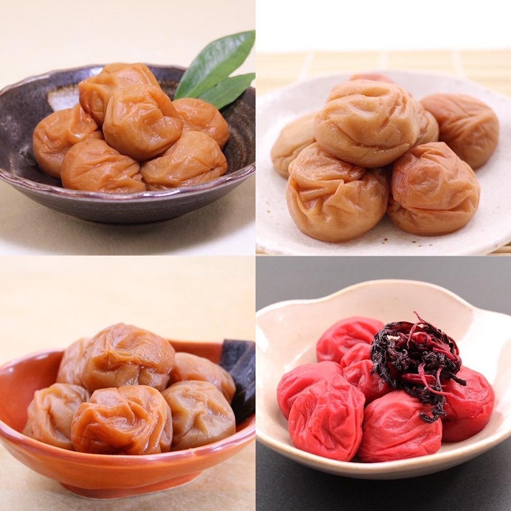 【ふるさと納税】和歌山 紀州南高梅 食べ比べお試しセット 60g×4種類 【US51】 | 梅干 食品 加工食品 人気 おすすめ 送料無料