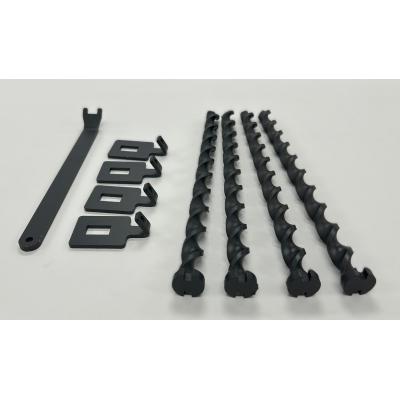 ふるさと納税 栃木市 ねじペグ25cm　ブラック　4本セット　キャンプ用ペグ　スパイラル　トルネード　アウトドア |  | 01