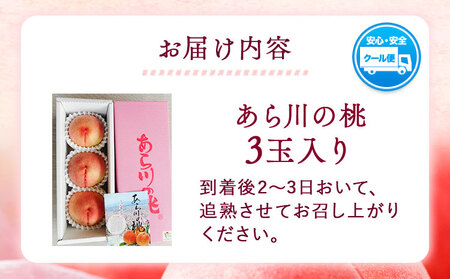 桃 もも 「あら川の桃」 特秀品  3個入 マルミ農園 《6月上旬-8月下旬頃出荷》 先行予約 和歌山県 紀の川市