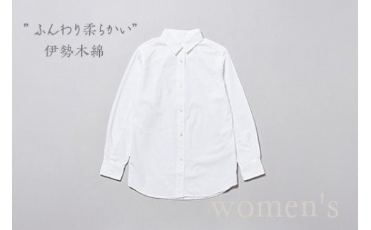 076 oisesan white shirt(オイセサン)伊勢木綿の白シャツ夫婦セット