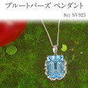 【ふるさと納税】ブルートパーズ ペンダント 8ct SV925 [161275] 大粒 ダイヤモンド ジュエリー アクセサリー レディース 山梨県甲斐市　お届け：入金確認後、1ヶ月ほどでお届け（年度末は2ヶ月ほどお時間をいただく場合がございます）