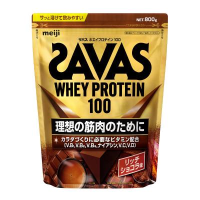 ふるさと納税 倉敷市 ザバス リッチショコラ 800g(1袋) SAVAS プロテイン 明治プロテイン
