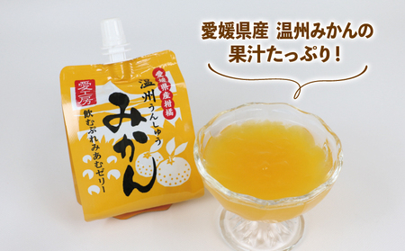 飲むぷれみあむ ゼリー 温州みかん 180g × 30個 愛工房 みかんゼリー フルーツゼリー 飲むゼリー 果物ゼリー 果汁 ゼリー 飲料 ゼリー 柑橘 ゼリー 小分け ゼリー パック ゼリー 長期保