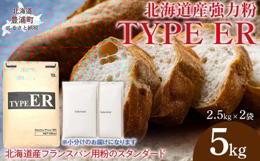 TYPE ER 5kg 【 ふるさと納税 人気 おすすめ ランキング 小麦粉 パン 国産 北海道 TYPE ER 自宅用  江別製粉 北海道 豊浦町 送料無料 】 TYUAI018