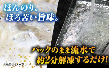 【全3回定期便】しらす 冷凍 シラス 小分け 干し 生しらすのプリッした食感と塩味が抜群！生しらす100g×6個 冷凍 シラス 鮮魚 ギフト 海鮮丼 広島県産 江田島市/三島水産株式会社[XCN020
