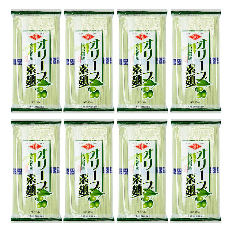 小豆島手延素麺 オリーブ素麺 単品8袋 1袋250ｇ（50g×5束）