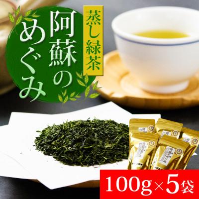 ふるさと納税 阿蘇市 農家の自園・自製の蒸し緑茶「阿蘇のめぐみ」5袋セット