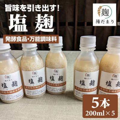 ふるさと納税 小城市 塩麹200gボトル5本セット