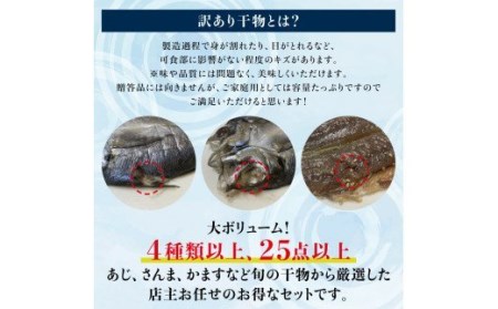 干物セット 訳あり25点以上 おざきのひもの 【ozk102-1】