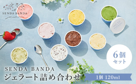 SENDA BANDA ジェラート詰め合わせ＜120ml×6個＞｜ ジェラート ジェラート ジェラート ジェラート ジェラート ジェラート