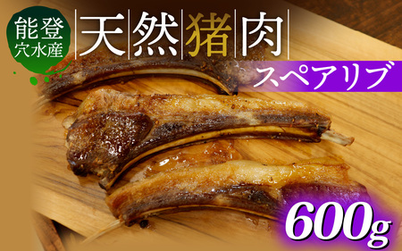 能登 穴水産 天然猪肉スペアリブ 600g / いのしし お肉