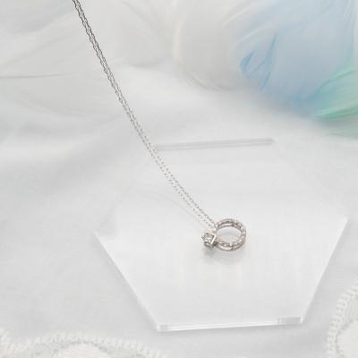 ふるさと納税 昭和町 PT900/PT850 0.15ct ダイヤモンド ペンダントネックレス HH-019751 |  | 02