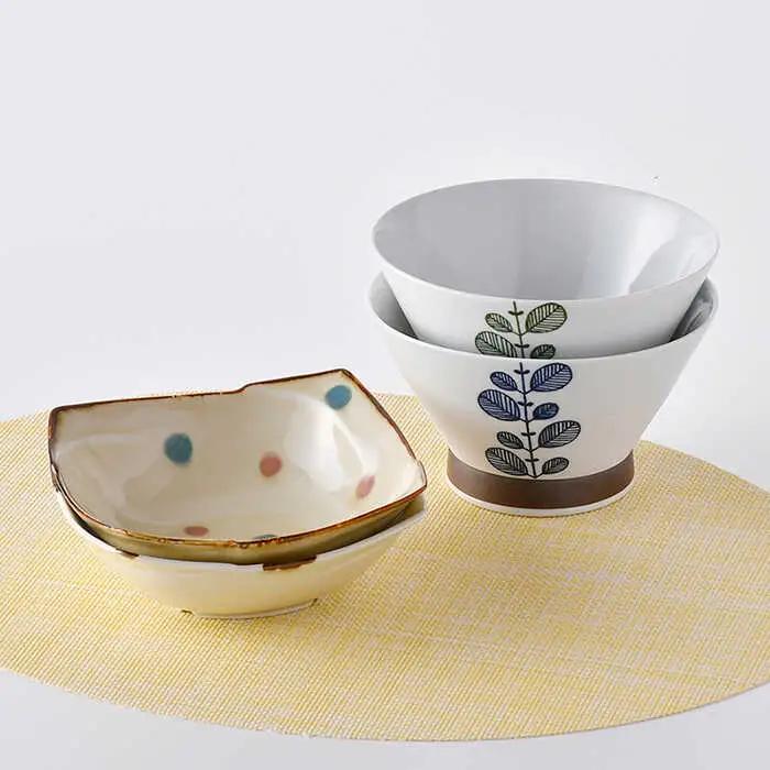 NB 106【波佐見焼】大人気 どんぶり ボウル 含む オリジナルセットアップ商品 食器 皿 【大貴セラミックス/新生和】 [NB106] 波佐見焼