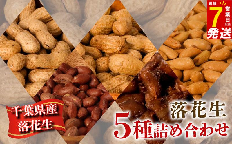 
            千葉県産 落花生 5種セット 650g 千葉半立 ナカテユタカ 極細バタピー 素煎り 甘煮 千葉 落花生  らっかせい ピーナツ ピーナッツ おつまみ おすすめ 人気 健康 千葉  千葉県産 旭市産 国産  菓子 ギフト 千葉県 旭市 株式会社ヤマハン ymh005
          