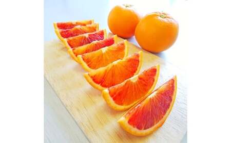 【希望の島】 ブラッドオレンジ 特選品 中玉 2kg 愛媛県 松山市 中島産 オレンジ 柑橘 贈答用 果物 くだもの フルーツ デザート 国産 常温 【2026年3月上旬～4月下旬迄順次発送予定】（1